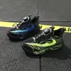 Tallas 32-37, en stock: Zapatos deportivos de cuero de microfibra para niños, zapatillas para correr, suela ligera de EVA, calzado deportivo para niños mayores, modelo 6669