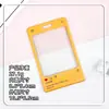 Portatarjetas de plástico transparente estilo Ins, para estudiantes, tarjetas escolares, portatarjetas con foto, llavero con relieve de Aidou Goo.