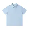 Polo de Trabajo Ligero de Algodón de 220g con Estampado de Logo Camisas Polo Publicitarias al por Mayor Camisetas de Manga Corta Personalizadas para Equipo Bordado