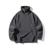 Sudadera de cuello alto para hombre 2025 Primavera y Otoño Nueva Versátil Tendencia Cuello Alto Color Sólido Tejido de Punto Pareja Retro Algodón