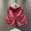 Novos shorts de verão simples e estilosos de secagem rápida para homens, shorts versáteis casuais de trabalho na moda, estilo americano, caimento solto