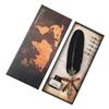 Pluma estilográfica creativa de acero inoxidable tallada vintage, regalo de firma, juego de pluma estilográfica, venta al por mayor