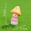 Enfeites de Paisagem em Miniatura Bonecos de Cogumelo Decorações para Bolo e Suculentas Acessórios de Artesanato para Estudantes Artesanato de Plástico Fofo e Divertido