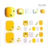 Pegatina de Manicura para Dedo del Pie Zhengxiang Personalizada 3D Bronceado Popular en Internet Pegatina para Uñas de Pie Pegatina Completa Linda Flor Pegatina de Manicura