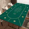 Tapete para Mesa de Póker Texas Hold'Em con Base de Goma Antideslizante, Tierra de Diatomeas, Formas Cuadradas y Redondas, Tapete para Juego de Texas Hold'Em, Exclusivamente para Ventas Transfronterizas