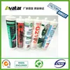 Secagem Rápida Ácido Transparente Porcelana Branca Silicone Vidro Cola Super Anti-mofo Brilhante Branco Transparente Cola para Vidro