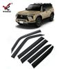Adequado para 24 Lexus GX modificado chuva escudo GX550 especial carro janela capa de chuva decoração acessórios