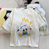 2025 Pijama Nuevo de Algodón Nube para Mujer Verano Manga Corta Shorts Dulce y Lindo Dibujo Animado Set de Ropa para el Hogar para Mujer
