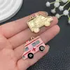 Nuevo Termómetro de Ángel Blanco de Ambulancia con Goteo de Aceite Colgante de Aleación de Bata Blanca Accesorio Encanto para Llavero DIY