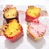 Brinquedo de Comida Torrada em Formato de Gato 3D Acessórios Feitos à Mão DIY Kit de Materiais de Peças Pequenas de Resina Cola de Creme Atacado