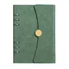 Caderno de folhas soltas de alta qualidade com logotipo personalizado, caderno de escritório em couro sintético para negócios, livro de registro de reuniões, páginas internas substituíveis