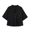 Comércio Exterior 2026 Primavera Novo Estilo Europeu e Americano Moda Feminina Casual Solta Bordado Vazado Camisa e Calça 2920931