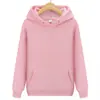 Moletom Esportivo com Capuz Cor Sólida Moda Primavera e Outono do Fabricante, Moletom Pulôver Casual para Casais Atacado, Logotipo pode ser adicionado