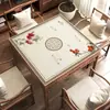 Mesa de Mahjong Mesa Cuadrada Mantel Grueso Mantel Silencioso Nuevo Estilo Chino Impermeable Guandan Cartas de Juego Mantel Especial