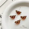 Cuentas de Cristal Checo Pintadas en Oro Doméstico Retro Caracol Pájaro Flor de Durazno Material Hecho a Mano Pulsera Cadena de Teléfono Móvil Accesorios de Joyería