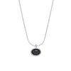 Estilo Coreano Ins Estilo Simple Colgante Oval de Ágata Collar Hueso de Serpiente para Mujer Combinación Versátil Lujo Ligero Gama Alta Estilo Retro Francés