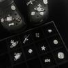 Accesorios Plateados para Zuecos de Alto Valor Estético, Lazo Estilo Metal Gatito Estrella Charms Desmontables para Zapatos