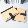 Cuadernos de Bambú y Madera de Alta Calidad con Logos Personalizables, Diarios Simples y Elegantes, Cuadernos de Oficina Gruesos Estilo Ejecutivo