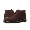 Sapatos Casuais de Couro Masculinos Apontados para Outono, Botas de Couro de Cano Médio com Cadarços Frontais, Salto Baixo, Tamanho Grande 47 48, Sapatos Masculinos Botas Martin