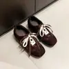 2026 Couro Seda Retrô Tênis de Treino Alemão Plano Casual Sapatos Esportivos Femininos Tênis de Skate Feminino Leve Tênis Forrest Gump Feminino Tendência Versátil