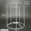 Soporte de Lámpara Hecho a Mano Lámpara de Mesa Gancho para Lámpara Colgante Cuadrado de Abuela Flor Marco de Hierro Pantalla Tejido de Cuerda de Algodón Repujado Mano DIY