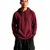 Ropa Nueva para Hombre Cruzando Europa Sudadera con Capucha de Waffle para Hombre Color Sólido Holgada Casual Manga Larga Sudadera con Capucha