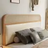Panel de mesita de noche para cama individual se vende por separado, panel trasero de mesita de noche de 21 metros de ancho, panel trasero de madera maciza suave acolchado, se vende por separado