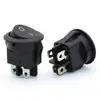 Interruptor Basculante de 20 mm con Parte Superior Redonda y Parte Inferior Cuadrada, Cuatro Pines, Dos Posiciones Kcd1 Interruptor Pequeño para Embarcaciones con Luz 6A 250V