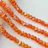 Rueda de Cuentas de Cristal de Colores Deslumbrantes Imitación Swarovski Cuentas para Hilo Cuentas Sueltas para Joyería DIY Accesorios de Joyería Cuentas Planas Venta al por Mayor