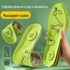 Palmilhas respiráveis à prova de odor para homens e mulheres Absorbção de suor de artemísia absorção de choque massagem não cansa pé palmilhas esportivas uma geração de cabelo