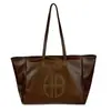 Bolso de Hombro Grande Retro Transfronterizo Casual Simple para el Trabajo Bajo el Brazo Moda Versátil de Moda con Letras de un Solo Hombro