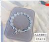 Recomendado por el Director de Fábrica Diseño Original Ojo de Gato Blanco Caliza Cristal Luna Creciente Pulsera para Mujer Pulsera de Amistad