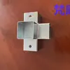 Conector de Tubo Cuadrado a Tubo Cuadrado sin Soldadura Ensamblaje Conector de Estantería Jaula Recto Bidireccional Tricireccional Tubo Cuadrado Galvanizado