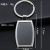 Pingente chaveiro de metal moda negócios cartão único chaveiro de carro anti-perda chaveiro presente prático chaveiro com gravação de LOGOTIPO