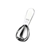 Cuchara medidora de café de acero inoxidable estilo Ins con forma de gota de agua 15 ml 30 ml cuchara medidora para hornear cuchara para leche en polvo acero inoxidable 304