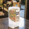Dispensador de Alimentos Acrílico Transparente Ecológico Personalizado para Ingredientes de Doces, Grãos de Café, Produtos Secos, Balas de Goma e Grãos