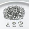 Chapado en Oro Blanco de Oro Real de 18 Quilates Color Plateado Duradero Cuentas de Ábaco Cuentas Espaciadoras Cuentas de Platillo Volador Colgante Colgante Accesorios para Joyería DIY