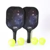 Raquete de pickleball Amazon Raquete de Madeira de Choupo Raquete Profissional de Pickleball Conjunto Duplo de Raquetes Atacado Transfronteiriço