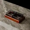 Caja de plástico para almacenar frutos secos, charola casera dividida para snacks, salón de belleza, bar, caja comercial para snacks y dulces para presentación