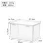 Caja de almacenamiento transparente para armario, de plástico, para ropa interior, calcetines y artículos diversos de escritorio.