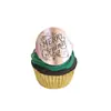 Decoración para Cupcakes de Navidad Estilo Transfronterizo Láser Marcado Suministros para Fiesta Navideña Disco Acrílico