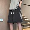 Pantalones cortos casuales de verano para hombre, de marca de moda, de seda de hielo, transpirables, de secado rápido, finos, sueltos, para deportes de calle, correr, playa.