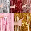 Cortina de Tiras de Gota de Lluvia Transfronteriza 1* 2m Decoraciones de Cinta Decoración de Escenario Cumpleaños Boda Fiesta Borla Cortina de Gota de Lluvia Venta al por Mayor