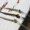 Lanyard para Teléfono Móvil de Ágata Nudo de Maíz Semi-Terminado DIY Tejido Hebilla de Seguridad Colgante de Moneda de Cobre Accesorios para Colgar en Bolsos de Llaves de Coche