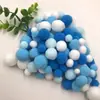 Pompones de Color Degradado de Alta Elasticidad, Bolas de Felpa de Tamaños Mixtos para Manualidades de Bricolaje para Niños, Educación Temprana, Personalizable por el Fabricante