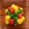 Bloque Kongming de Colores Juguetes de Inteligencia Bola Luban Bloque Kongming Estudiantes Adultos Juguetes de Madera Bola Luban