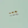 Anillo de ampolla de plata de ley S925 cuentas sueltas ábaco cuentas planas pequeñas cuerda tejida joyería hecha a mano diy accesorios de cuentas al por mayor