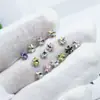 Rinestones para Uñas Dongzhou 5mm Copo de Nieve Fondo Puntiagudo Rinestones Accesorios para Aretes DIY Lujo Ligero Elegante Flor Decoración para Uñas Rinestones