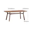 Nova Mesa de Estudo, Mesa de Chá, Mesa de Jantar Três em Um Estilo Chinês Song Estético Madeira Maciça de Nogueira Preta Norte-Americana Minimalista Moderna Luxo Leve