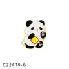 Broche de Aleación de Dibujos Animados Lindo Panda Festivo Tesoro de la Suerte Auspicioso Buena Fortuna Insignia de Joyería de Año Nuevo